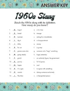 1960s Slang